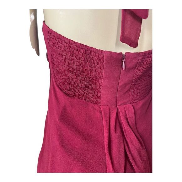 NWT Meghan Fabulous Silk Halter Flower Corsage  Boho Dress - Picture 7 of 11